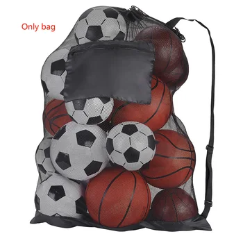 2023 Новая спортивная сетчатая сумка для хранения мяча (только сумка) Горячая распродажа 2 размера Баскетбол Футбол Плавание Волейбол Хранение Сетчатая сумка