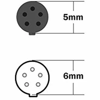 Автомобильный видеорегистратор Резервный удлинительный кабель камеры заднего вида 5-контактный шнур Провод длиной 6 м Отличная термостойкость и химическая стойкость
